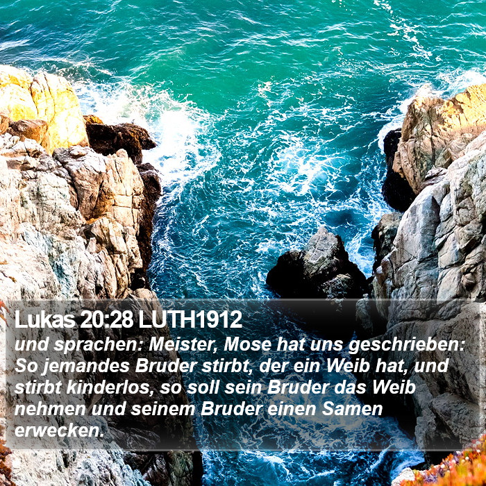 Lukas 20:28 LUTH1912 Bible Study