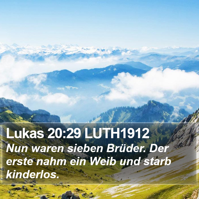 Lukas 20:29 LUTH1912 Bible Study