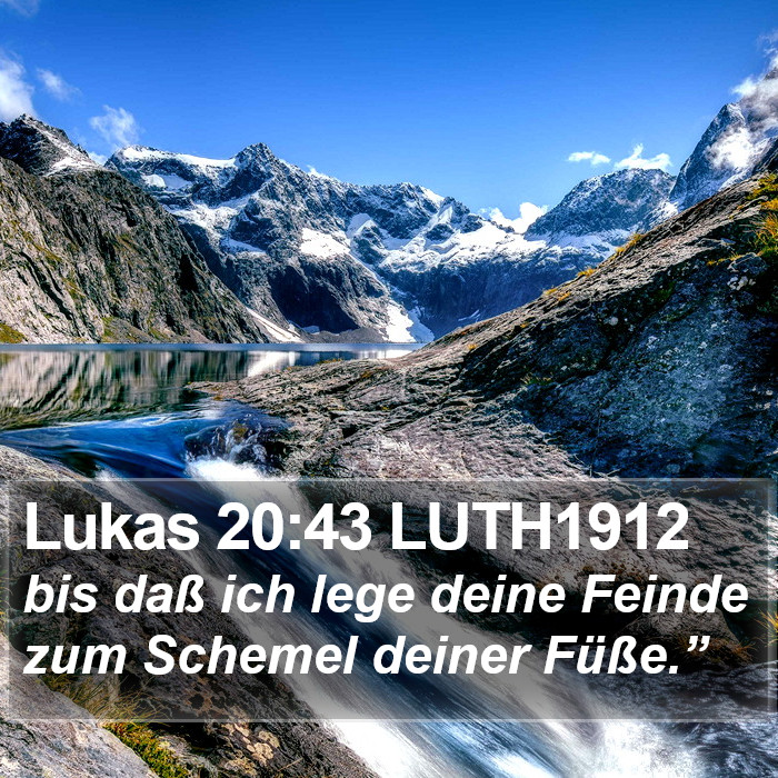 Lukas 20:43 LUTH1912 Bible Study