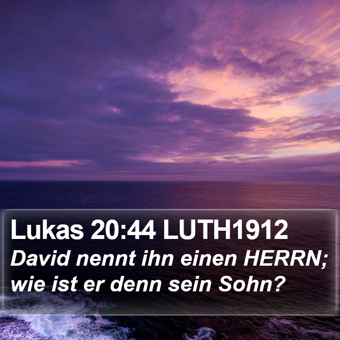 Lukas 20:44 LUTH1912 Bible Study