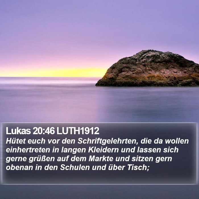 Lukas 20:46 LUTH1912 Bible Study