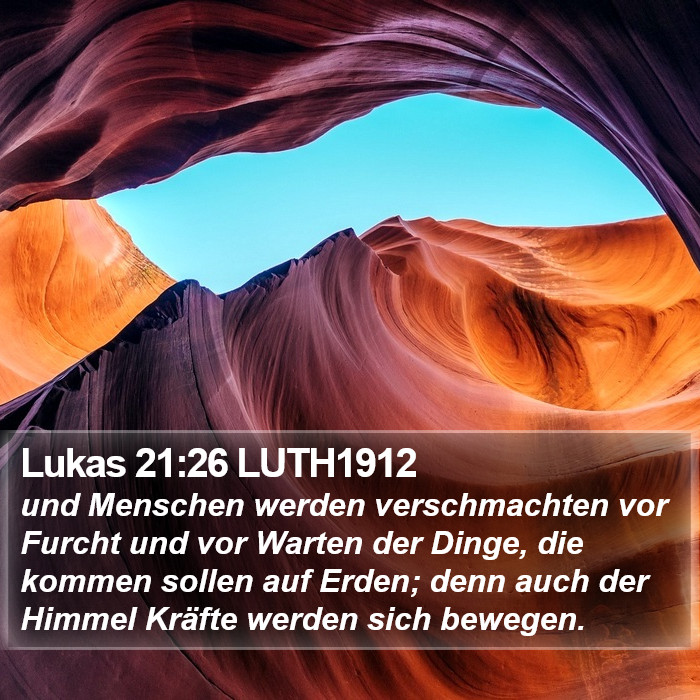 Lukas 21:26 LUTH1912 Bible Study