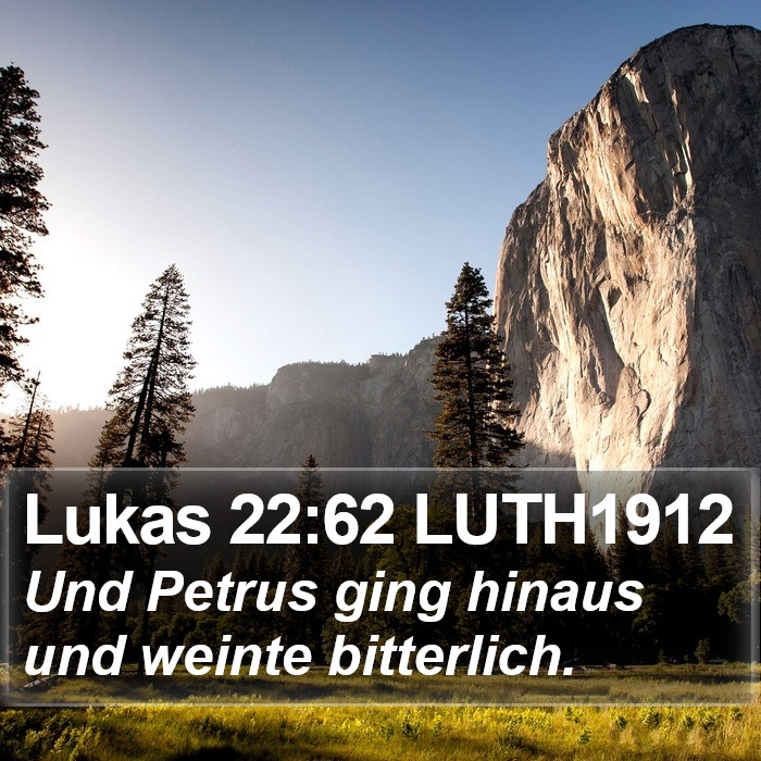 Lukas 22:62 LUTH1912 Bible Study