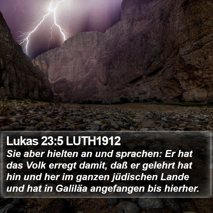 Lukas 23:5 LUTH1912 Bible Study