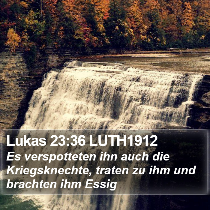 Lukas 23:36 LUTH1912 Bible Study