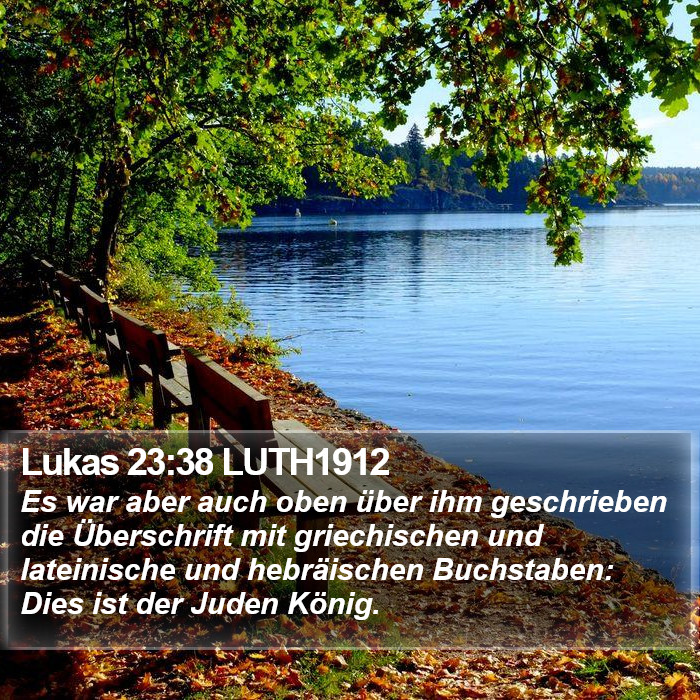 Lukas 23:38 LUTH1912 Bible Study