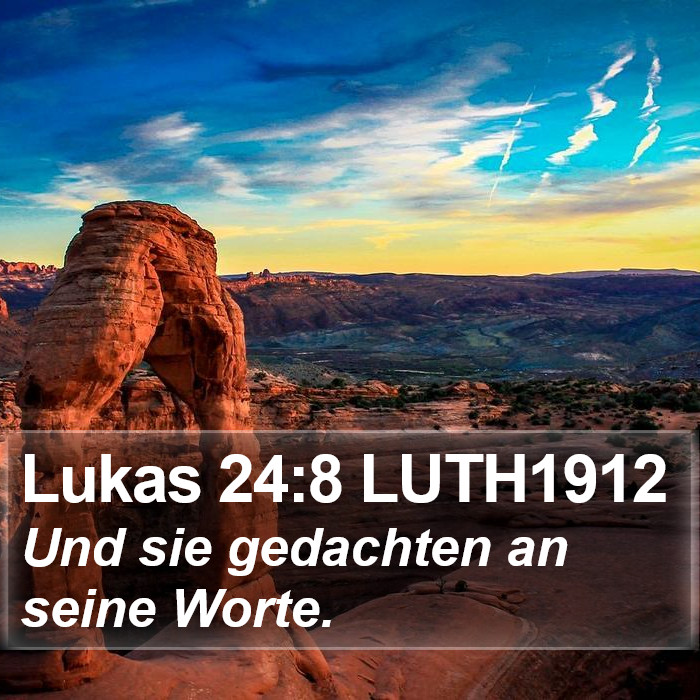 Lukas 24:8 LUTH1912 Bible Study