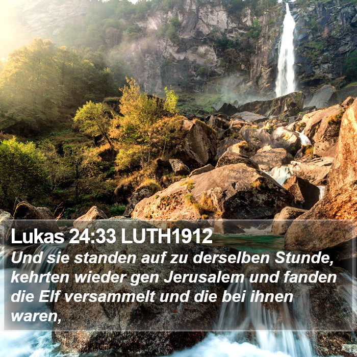 Lukas 24:33 LUTH1912 Bible Study