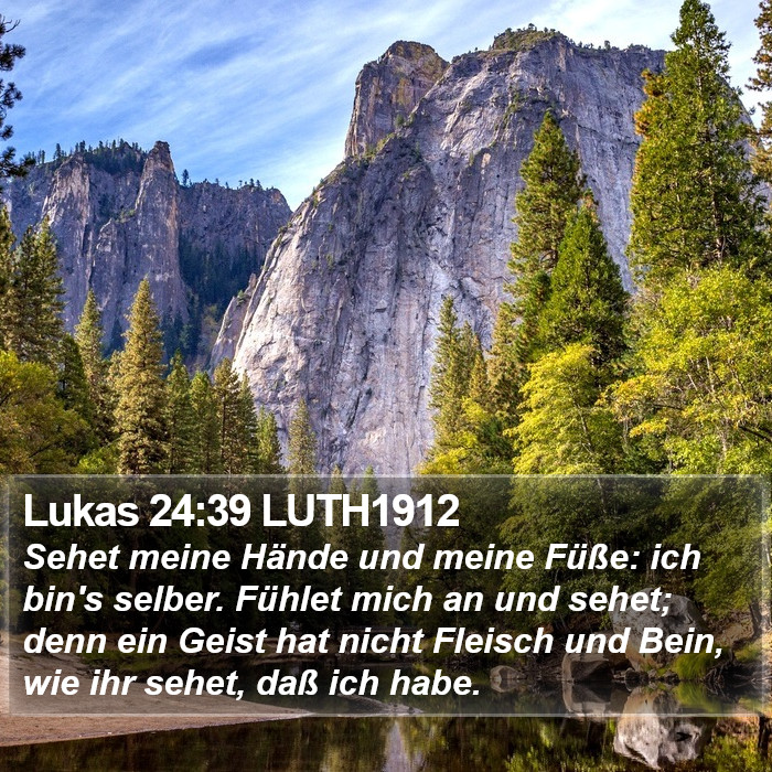 Lukas 24:39 LUTH1912 Bible Study