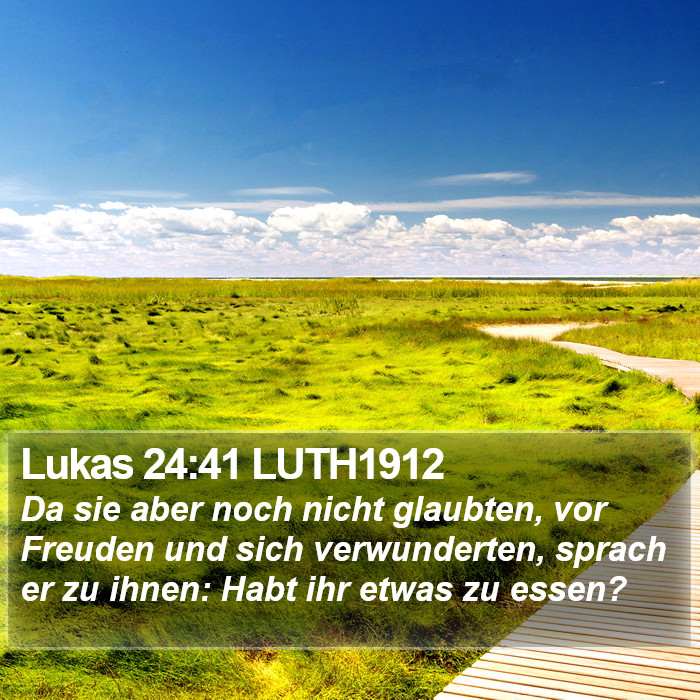 Lukas 24:41 LUTH1912 Bible Study