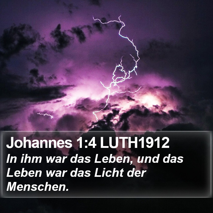 Johannes 1:4 LUTH1912 Bible Study