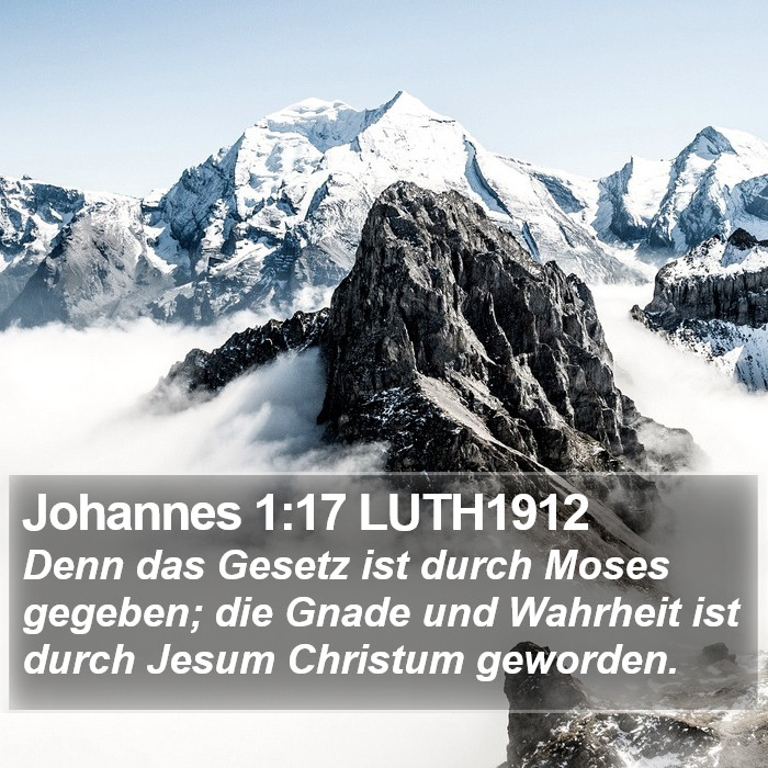 Johannes 1:17 LUTH1912 Bible Study