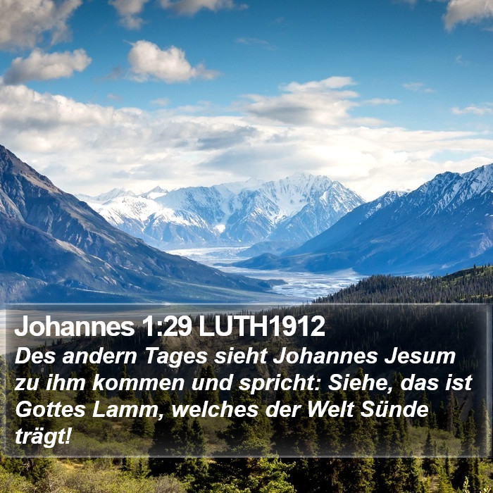 Johannes 1:29 LUTH1912 Bible Study