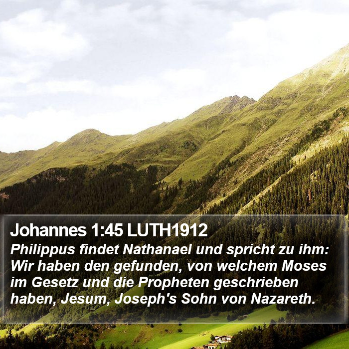 Johannes 1:45 LUTH1912 Bible Study