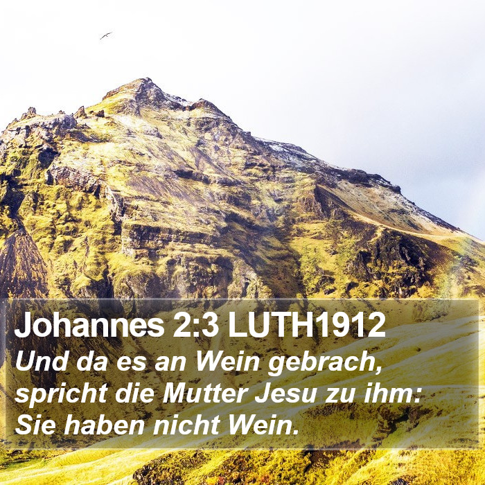 Johannes 2:3 LUTH1912 Bible Study