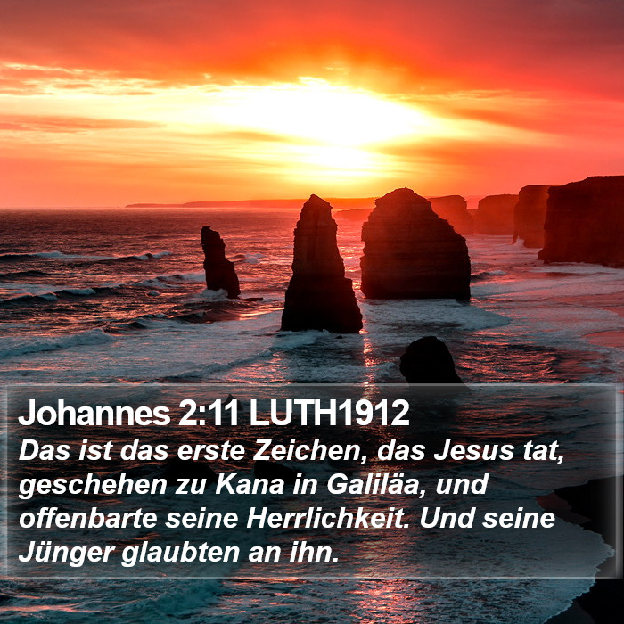 Johannes 2:11 LUTH1912 Bible Study