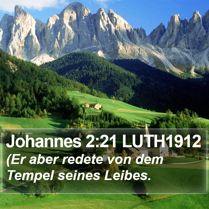 Johannes 2:21 LUTH1912 Bible Study