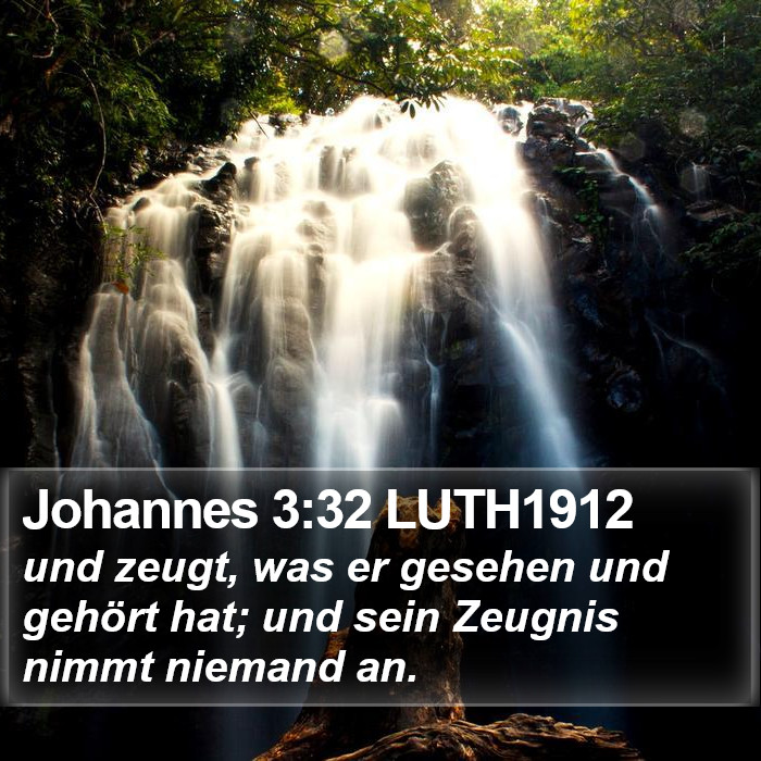 Johannes 3:32 LUTH1912 Bible Study