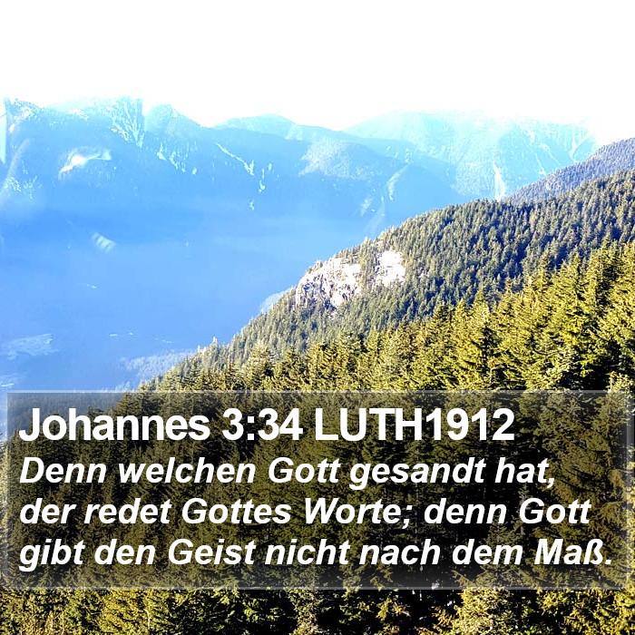 Johannes 3:34 LUTH1912 Bible Study