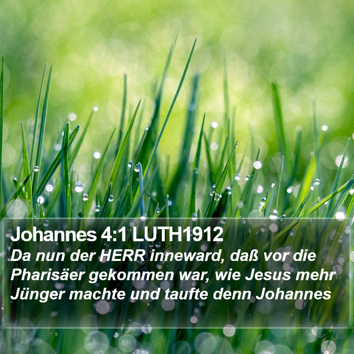 Johannes 4:1 LUTH1912 Bible Study