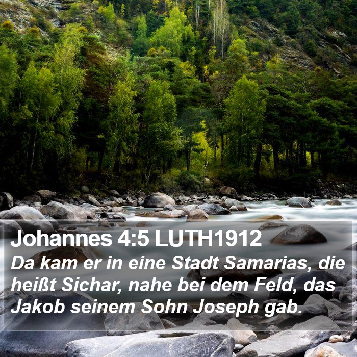 Johannes 4:5 LUTH1912 Bible Study