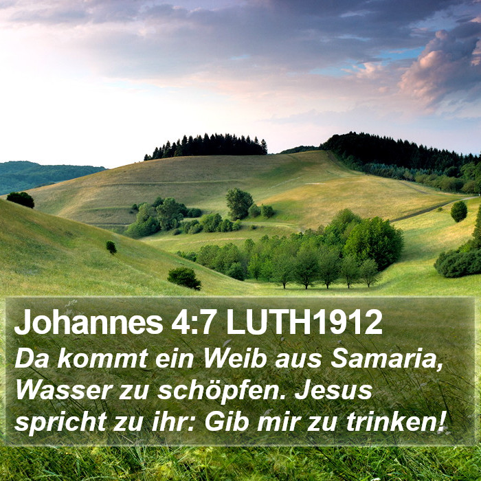 Johannes 4:7 LUTH1912 Bible Study