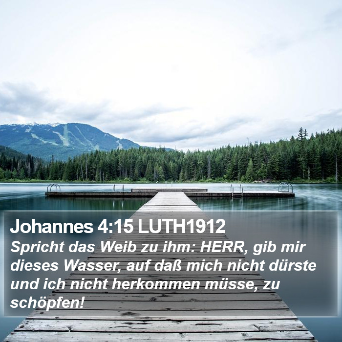 Johannes 4:15 LUTH1912 Bible Study