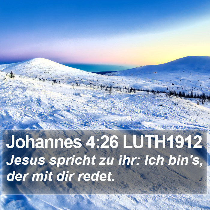 Johannes 4:26 LUTH1912 Bible Study