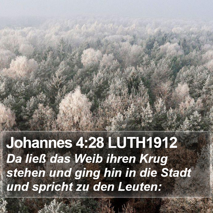 Johannes 4:28 LUTH1912 Bible Study