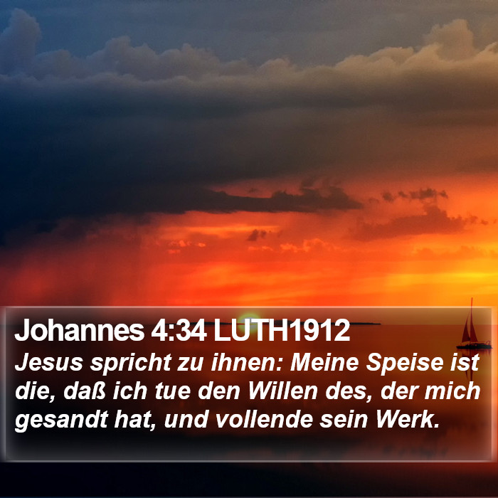 Johannes 4:34 LUTH1912 Bible Study