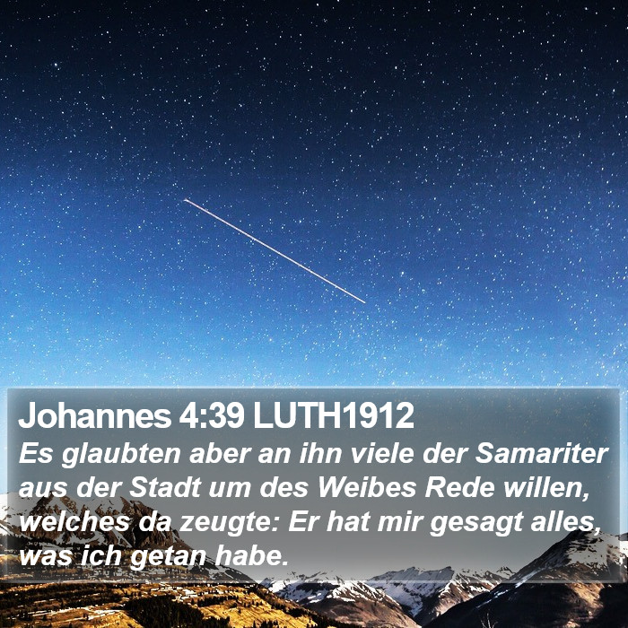 Johannes 4:39 LUTH1912 Bible Study