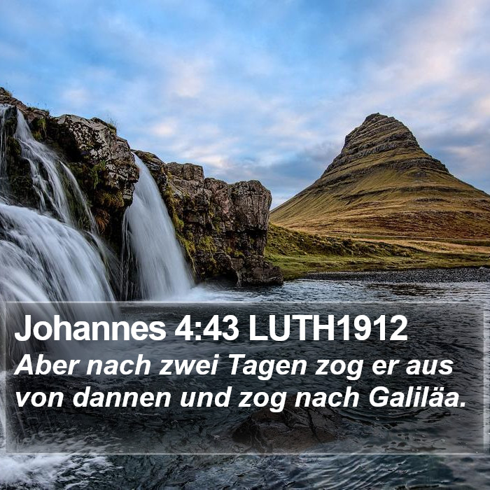 Johannes 4:43 LUTH1912 Bible Study