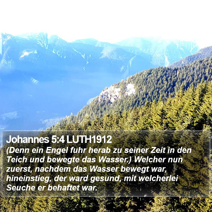 Johannes 5:4 LUTH1912 Bible Study