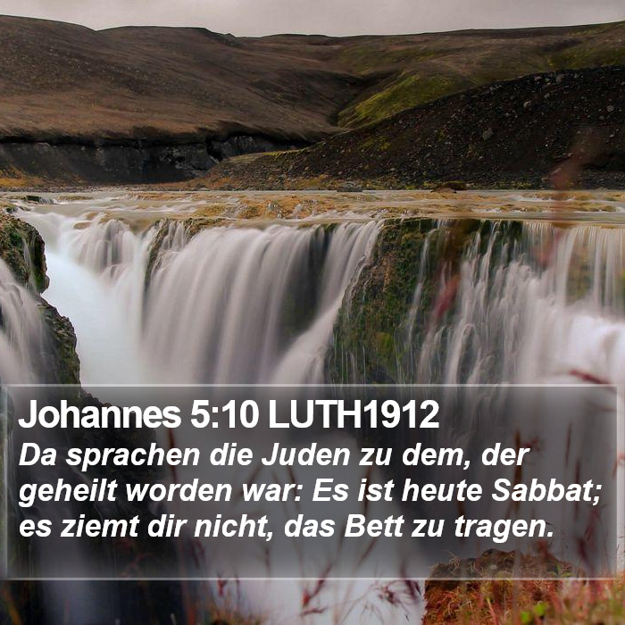 Johannes 5:10 LUTH1912 Bible Study