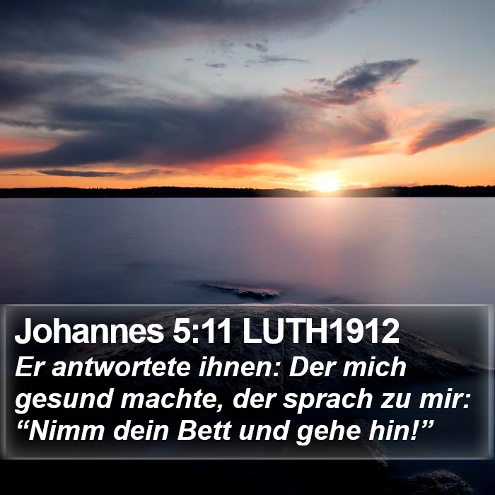 Johannes 5:11 LUTH1912 Bible Study