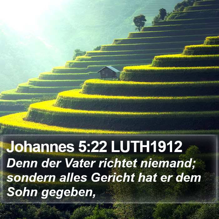 Johannes 5:22 LUTH1912 Bible Study