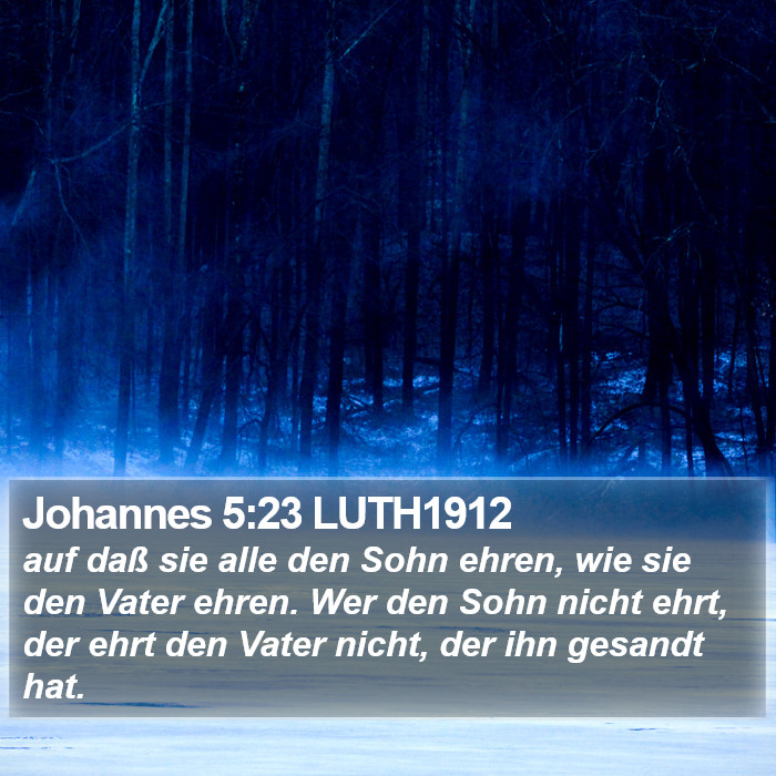 Johannes 5:23 LUTH1912 Bible Study