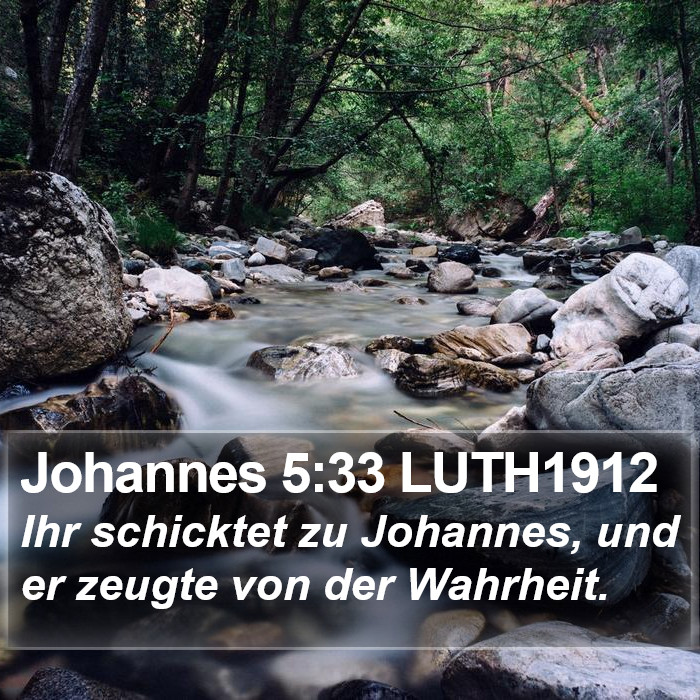 Johannes 5:33 LUTH1912 Bible Study