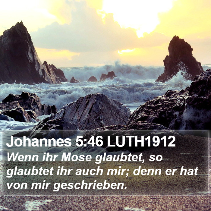 Johannes 5:46 LUTH1912 Bible Study