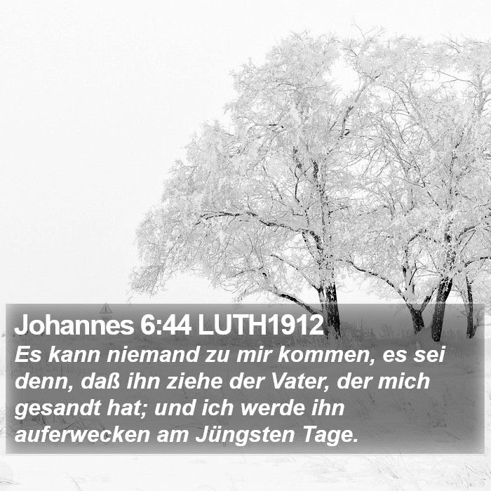 Johannes 6:44 LUTH1912 Bible Study