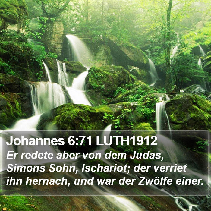 Johannes 6:71 LUTH1912 Bible Study