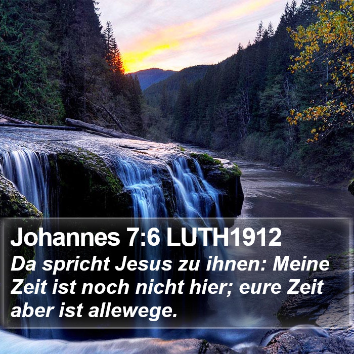 Johannes 7:6 LUTH1912 Bible Study