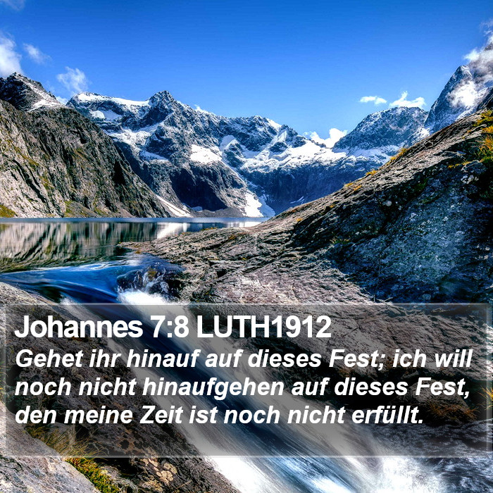 Johannes 7:8 LUTH1912 Bible Study