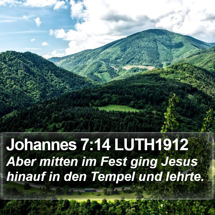 Johannes 7:14 LUTH1912 Bible Study