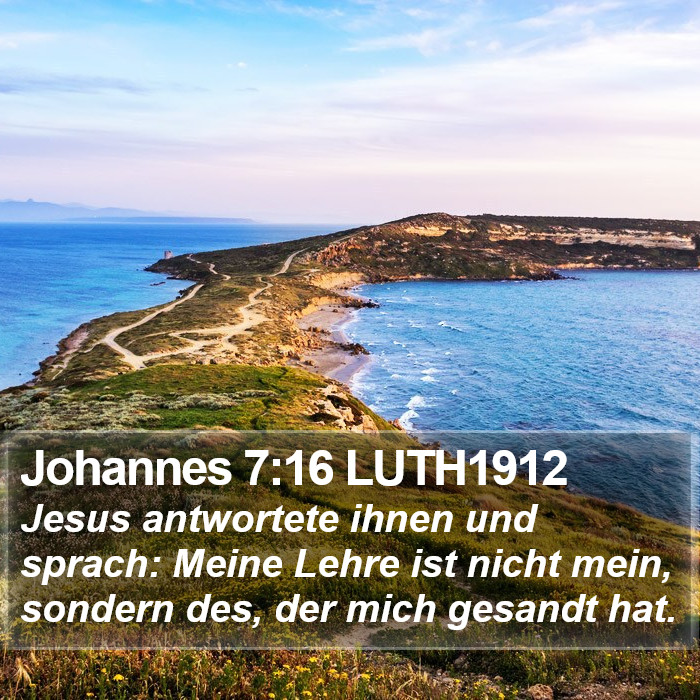 Johannes 7:16 LUTH1912 Bible Study