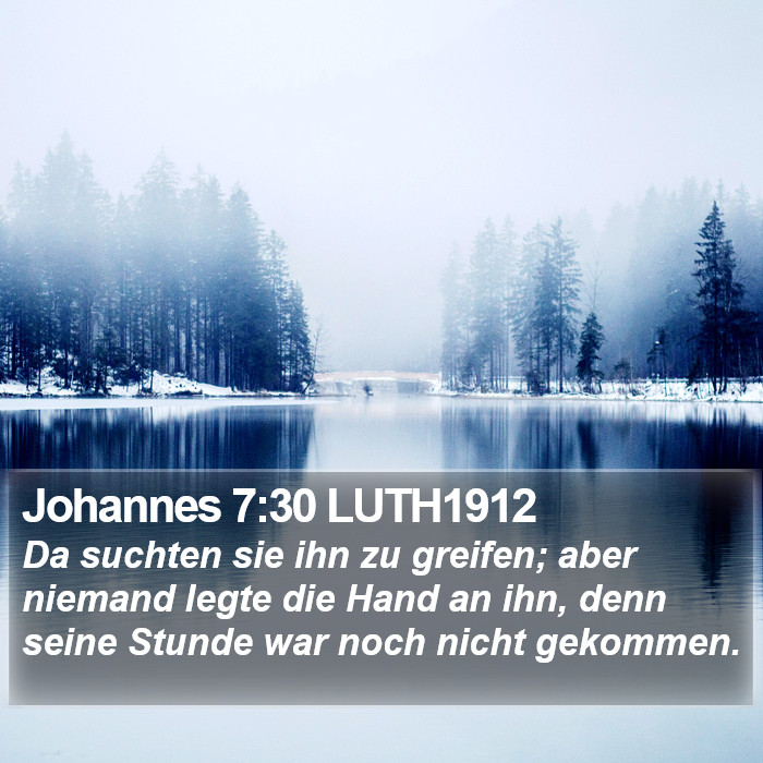 Johannes 7:30 LUTH1912 Bible Study
