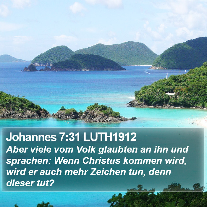 Johannes 7:31 LUTH1912 Bible Study