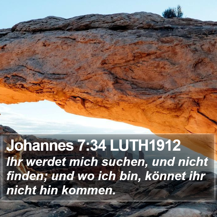 Johannes 7:34 LUTH1912 Bible Study