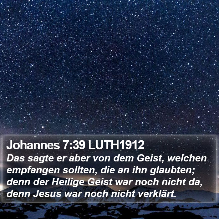Johannes 7:39 LUTH1912 Bible Study