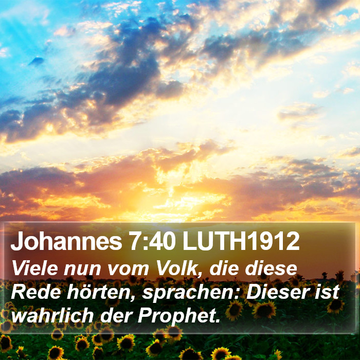 Johannes 7:40 LUTH1912 Bible Study